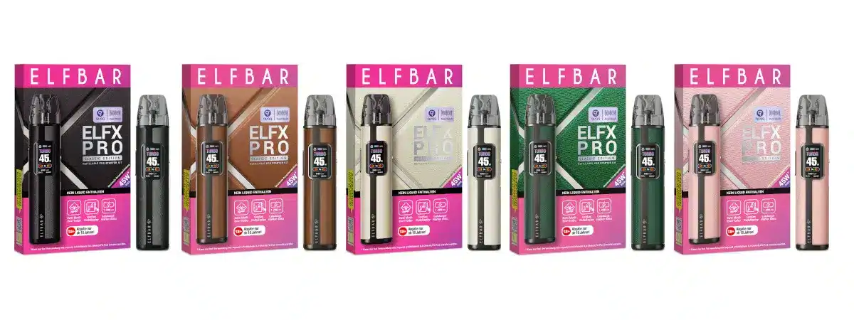 Elfbar Elfx Pro E-Zigaretten Set 2 Elfbar Elfx Pro E-Zigaretten Set
