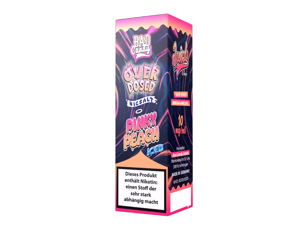 Bad Candy Liquids - Juicd - Pinky Peach Nikotinsalz Liquid 1 Bad Candy Liquids - Juicd - Pinky Peach Nikotinsalz Liquid