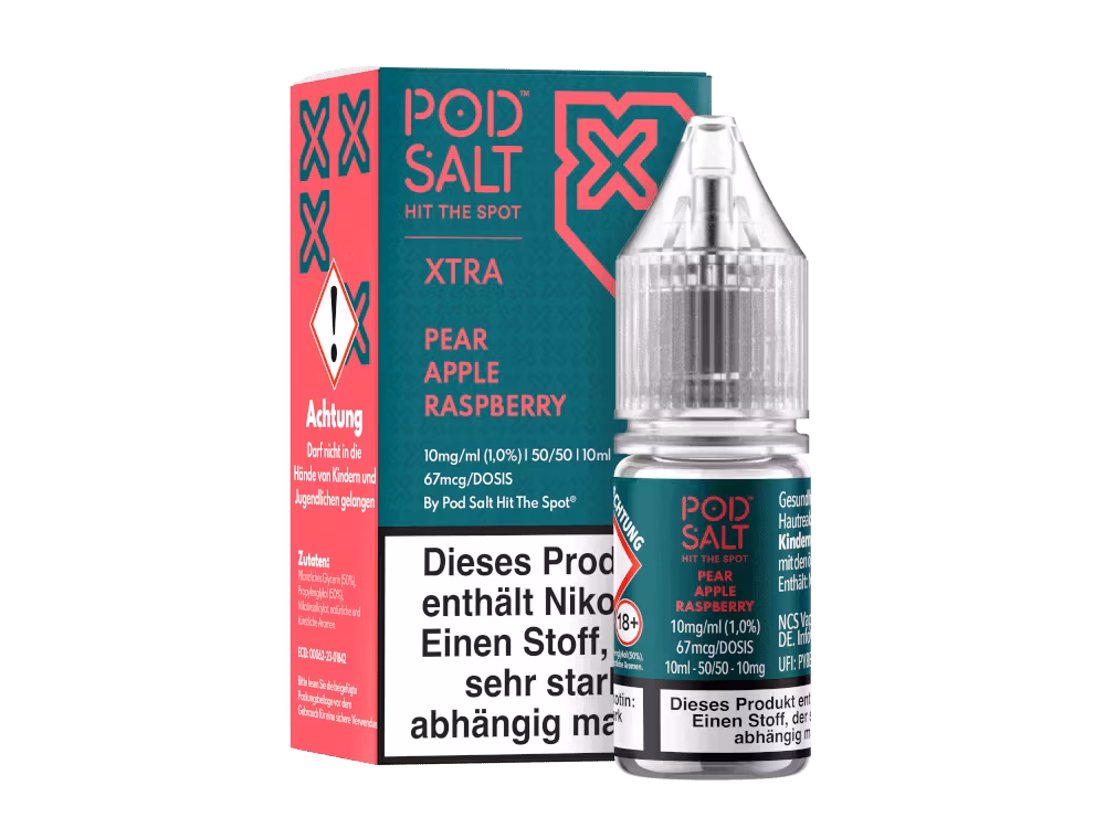 Pod Salt X - Pear Apple Raspberry - Nikotinsalz Liquid 1 Pod Salt X - Pear Apple Raspberry - Nikotinsalz Liquid