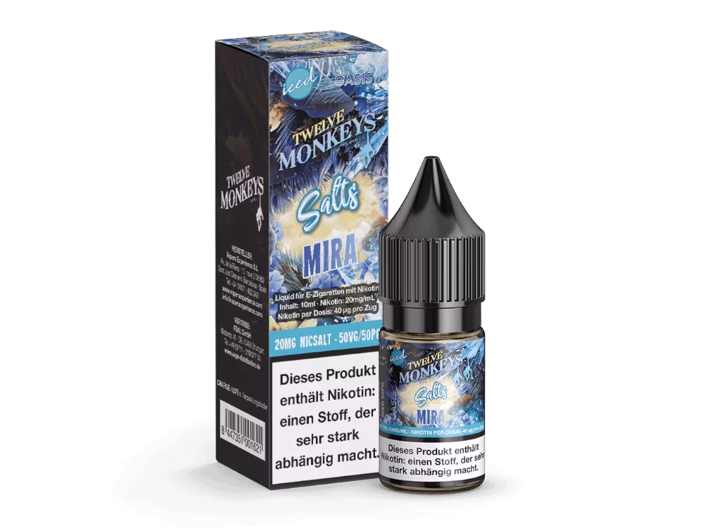 Twelve Monkeys - Iced - Mira Nikotinsalz Liquid 1 Twelve Monkeys - Iced - Mira Nikotinsalz Liquid