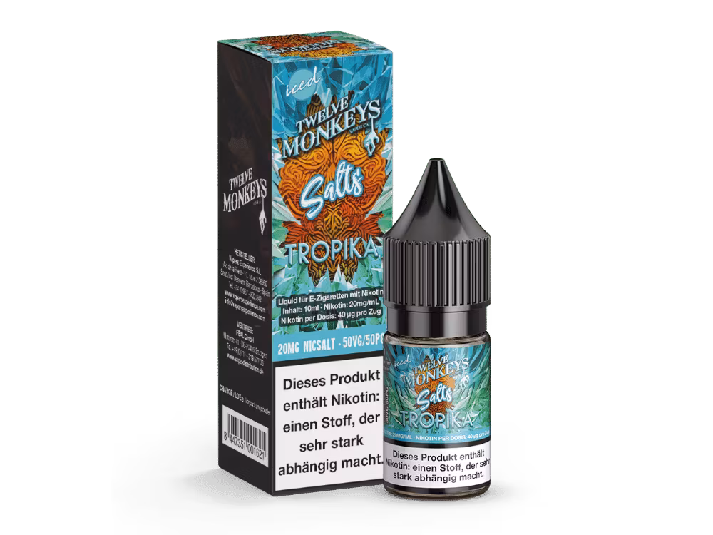 Twelve Monkeys - Iced - Tropika Nikotinsalz Liquid 1 Twelve Monkeys - Iced - Tropika Nikotinsalz Liquid