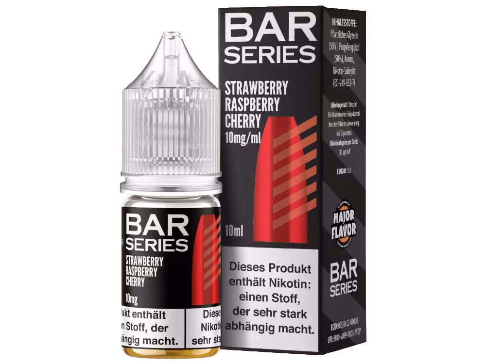 Bar Series - Strawberry Raspberry Cherry - Nikotinsalz Liquid 1 Bar Series - Strawberry Raspberry Cherry - Nikotinsalz Liquid