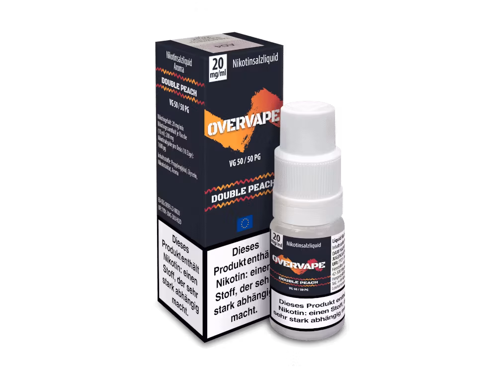 Overvape Double Peach Nikotinsalz Liquid 1 Overvape Double Peach Nikotinsalz Liquid