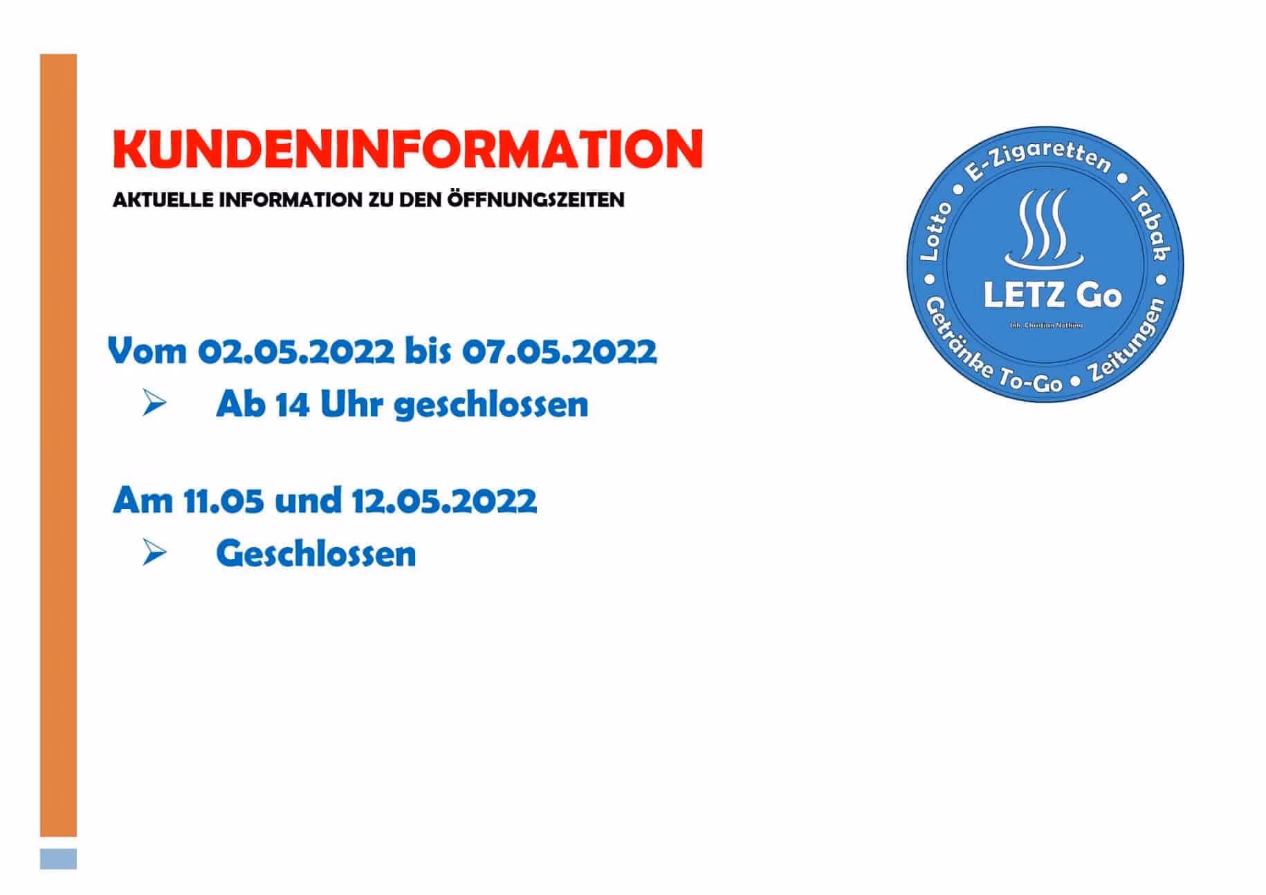 Kundeninformation
