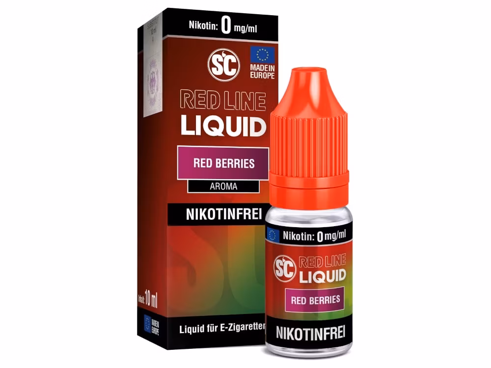 SC - Red Line Nikotin - Red Berries 1 Flasche mit Red Line Liquid Red Berries für E-Zigaretten.